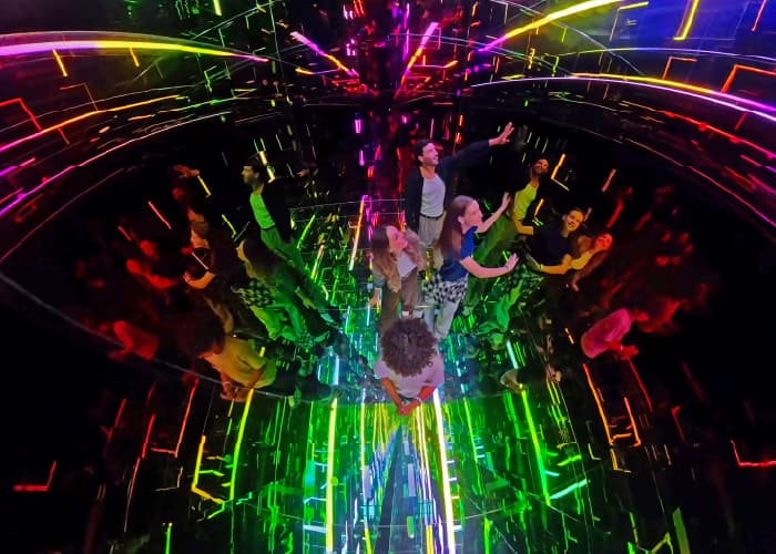 PLEX glowing maze experience Dubai indoor attraction House of Hype