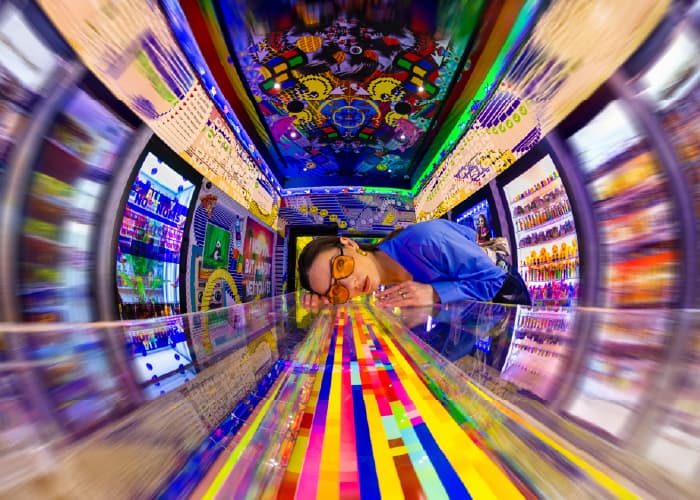 Trip-E-Mart glitchy corner store experience Dubai indoor attraction House of Hype